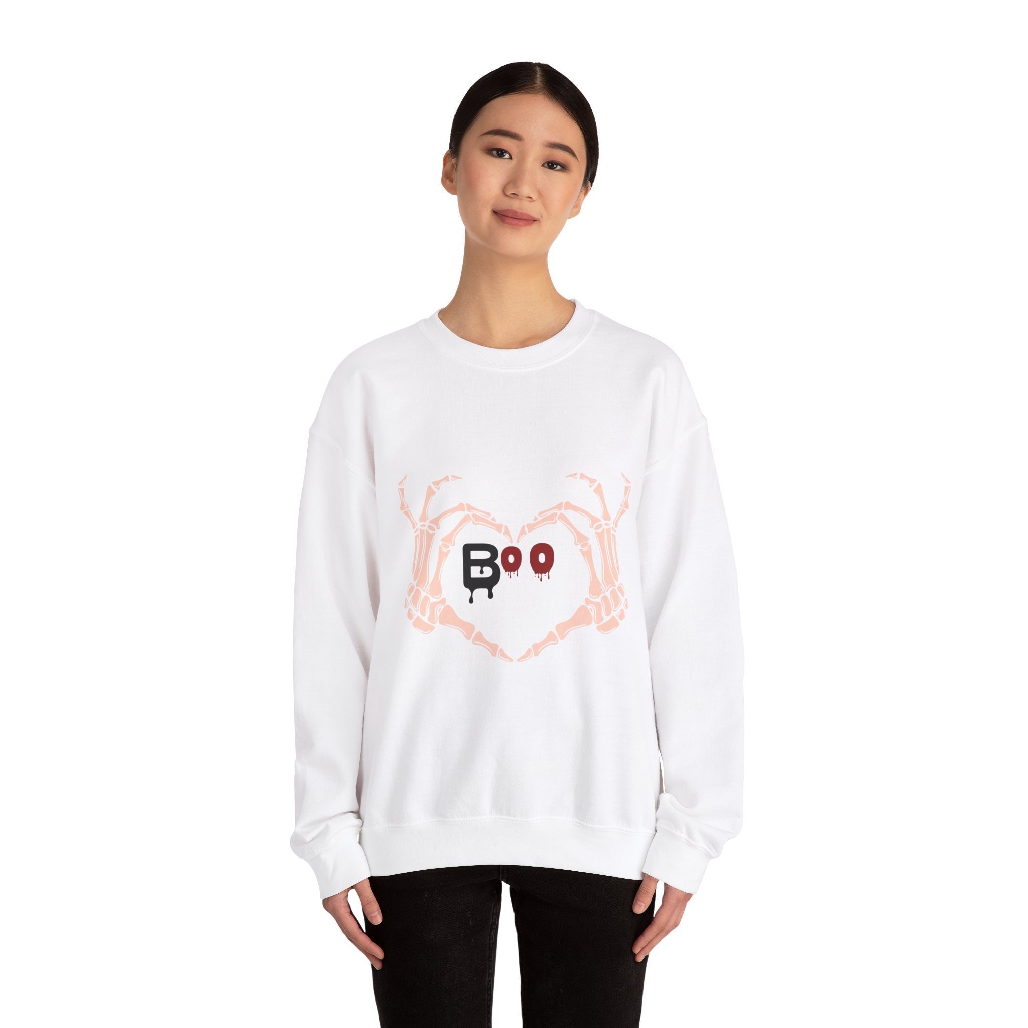 Skeleton Love Boo Crewneck Sweatshirt